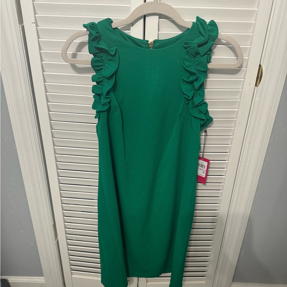Vince Camuto Emerald Ruffle Dress